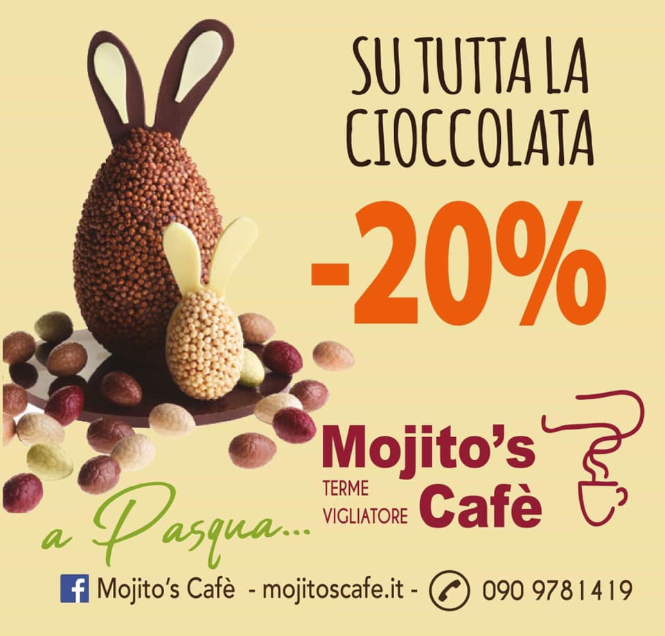 promozione Pasqua 2019 Mojito's cafè Terme Vigliatore